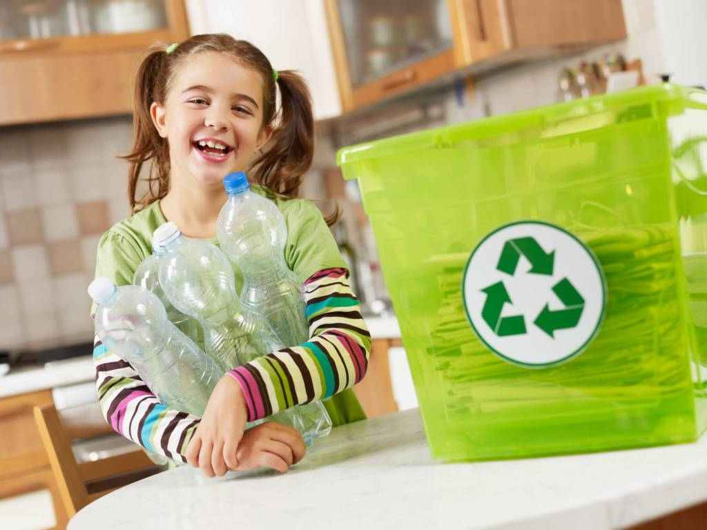 Děti, třídení, recyklace, odpad