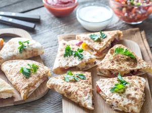 Zdravá quesadilla plná vlákniny