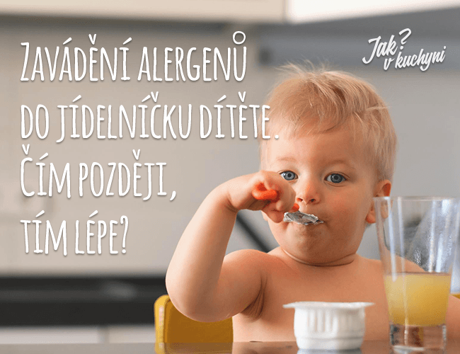 Zavádění alergenů do jídelníčku dítěte