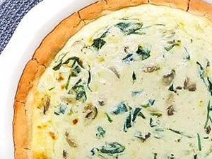 Čtenářka Verča peče Quiche se žampióny