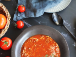 Milánská polévka - rajčatová polévka s mletým masem a orzem