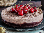 Nepečený třešňový cheesecake