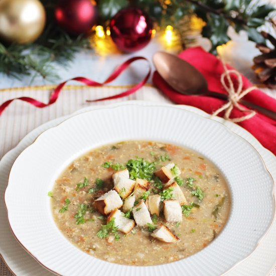 Tradiční vánoční rybí polévka