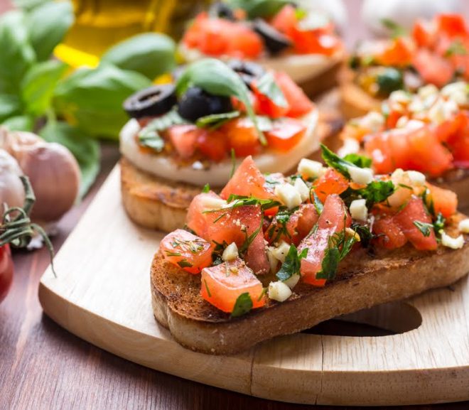 Rychlá rajčatová bruschetta