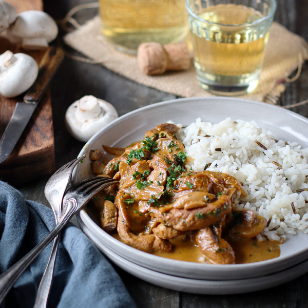 Vepřové nudličky stroganoff