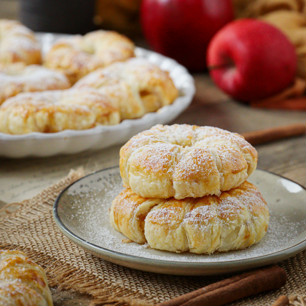 Pečená jablka v listovém těstě